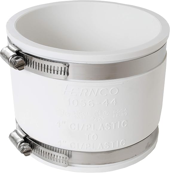 Flexible Coupling - 4.0" x 4.0" - White