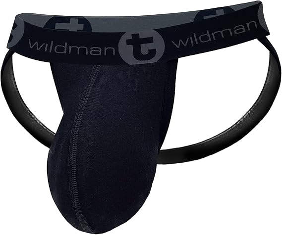 Wildmant Cotton Big Boy Jockstrap Black