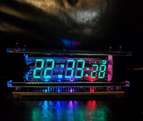 VFD Clock Digital Clock Vacuum Fluorescent Display Geek Electronic DIY Desktop Decoration