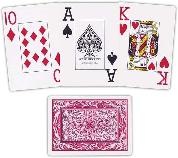 Maverick Jumbo Face Playing Cards for Low Vision