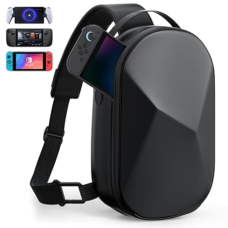 annapro Carrying Case for Switch 2 (2025)/Switch/ROG Xbox Ally X/Steam Deck OLED/Playstation Portal, Protective Hard Shell Travel Case for AC Adapter, Docking Station, Console and Game Accessories