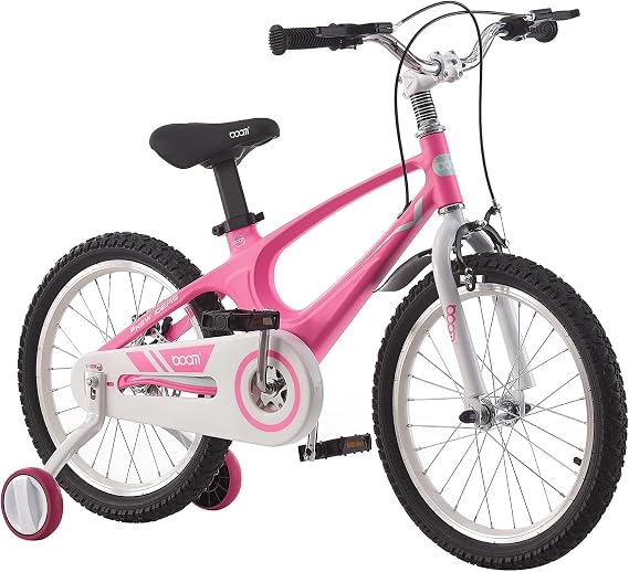 BSTSEL Children's Bicycle 14" 16" 18" Blue & Pink Kids Bike Boys&Girls Children Bicycle With Silent Stabilizers And Double Brakes Ages 2-9 Years Old Children Bike Gift