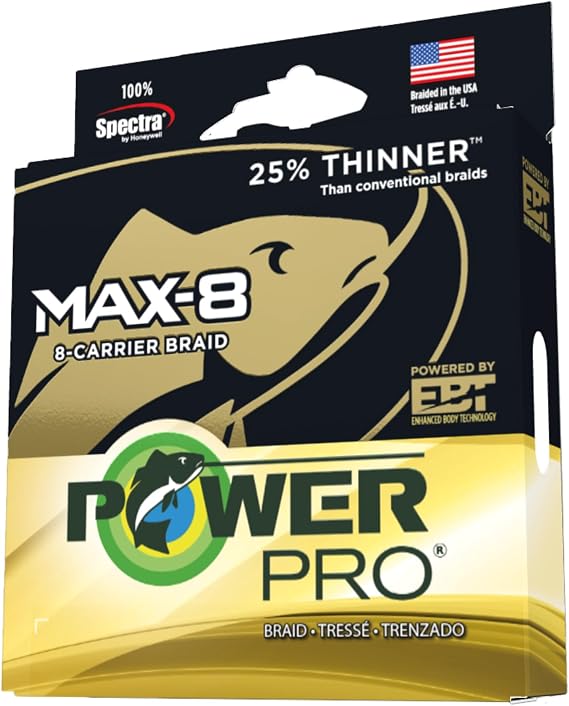 Power Pro Max-8 Braided Line 50lb 500yd Multicolor