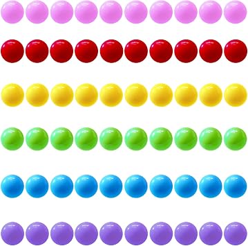 60 Pcs Chinese Checkers Marbles Balls in 6 Colors,14mm Game Replacement Balls for Marble Run, Marbles Game Home Decoration