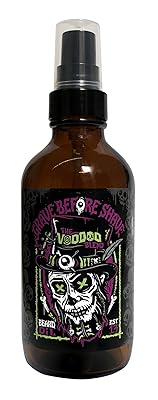 Grave Before Shave Voodoo Blend beard oil 4 oz bottle with pumptop dispenser
