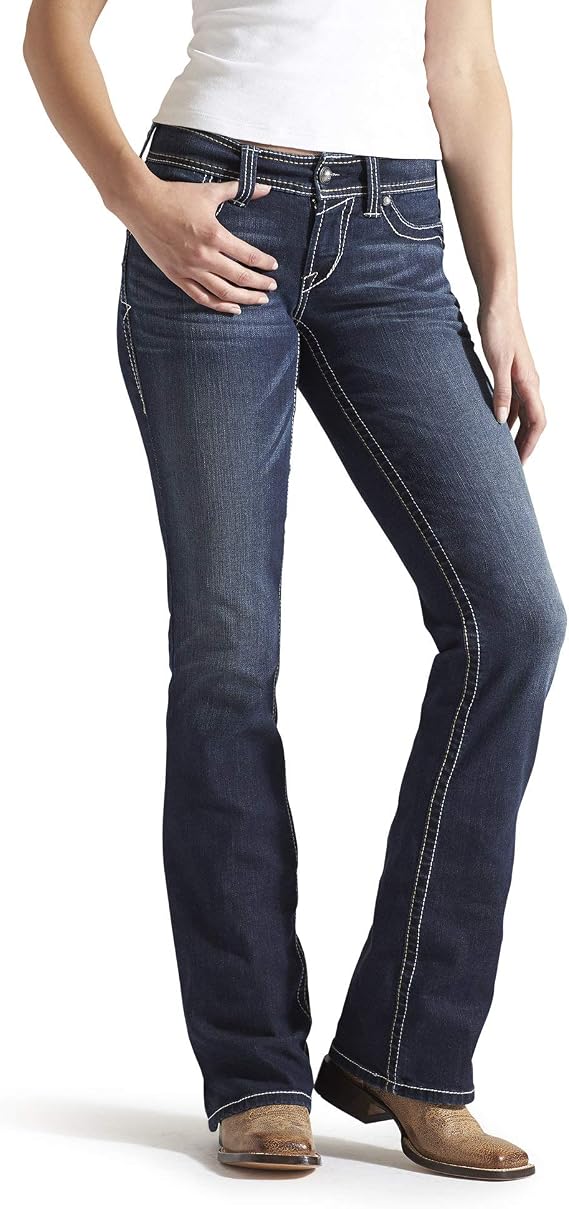 Ariat Women's R.E.A.L. Mid Rise Boot Cut Jeans