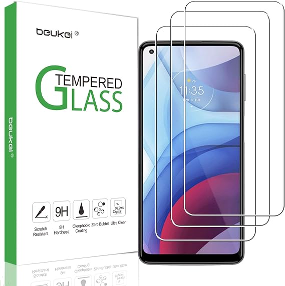 (3 Pack) Compatible for Motorola Moto G Power (2021) Screen Protector Tempered Glass, Touch Sensitive,Case Friendly, 9H Hardness
