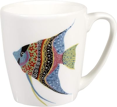 Churchill Paradise Fish Angel Fish Fine China Gift Coffee Mug, Made In England