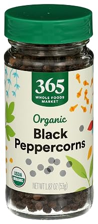 365 by Whole Foods Market, Organic Black Peppercorns, 1.87 Ounce
