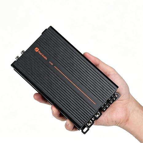 Fosi Audio CA30 4 Channel Car Amplifier Mini Class D 200x4 Peak 400 Watts, Micro Compact Amp Mono Subwoofer, RCA/High Level Input, 320W 2 Bridgeds, Low Noise HiFi for Vehicle Stereo Audio Sound System