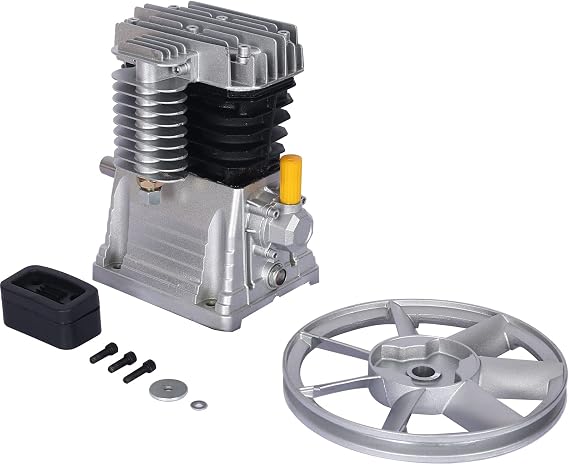 2HP Air Compressor Head Pump, 1.5KW Air Compressor Pump Head ALUMINIUM Piston Style, Applied in Chemical Engineering, Machinery, Construction, and Scientific Research