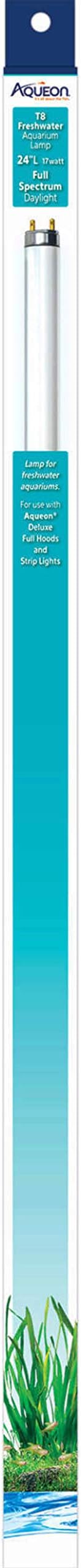 Aqueon T8 Daylight Fluorescent Lamp Replacements for Fish Tank Light | Aquarium lights replacement, daylight bulbs, 24 inch 17 watt, fits fluorescent full hoods and strip lights