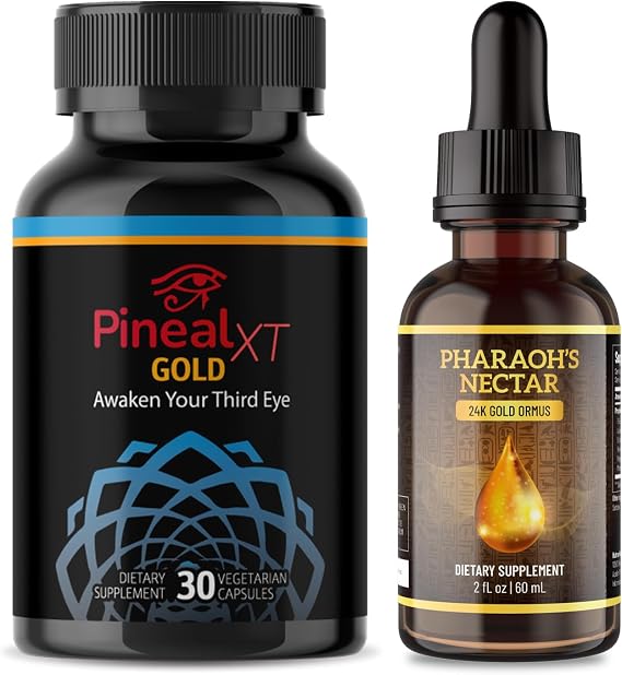 Pineal XT Gold + Pharaoh's Nectar Pineal Gland Supplement Bundle
