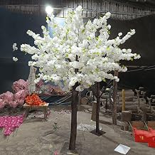 Cherry Blossom Flower Tree - Large Artificial White Decor for Home, Room, Wedding Party