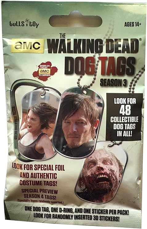 THE WALKING DEAD ~ Season 3 DOG TAG ~ (Single Pack)