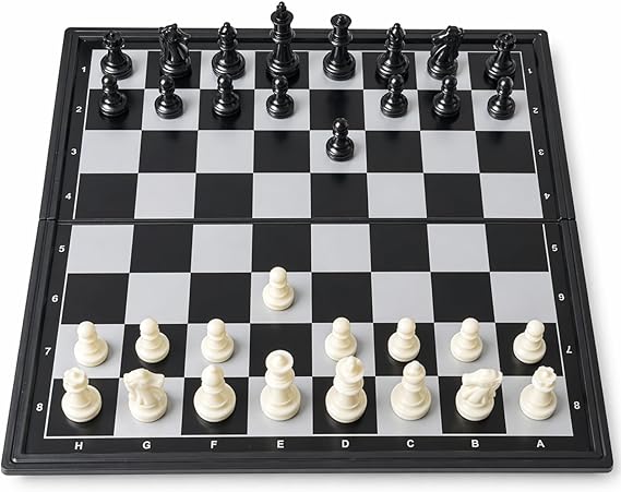 Travel Chess Set Magnetic Portable Folding Chess Board - Small Mini Chess Set - (Small / 7.6 Inch)