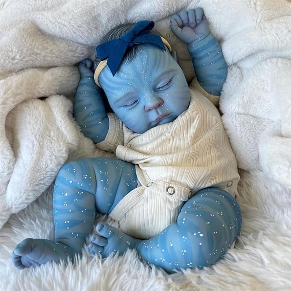 Anano Avatar Reborn Babies 20 Inch Reborn Baby Doll that Look Real Babies Lifelike Realistic Avatar Re-Born Baby Dolls 3D Painted Dolls Real Life Re-Born Doll Sleeping Doll with Cloth Body for Kids