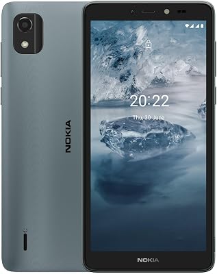 Nokia C2 2E | Android 11 Go Edition | Unlocked Smartphone | All Day Battery | Dual SIM | 232GB | 5.7-Inch Screen | International Version | Blue