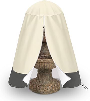 SOKINGCOVER Garden Fountain Cover 40x50 Weatherproof Fountain Cover for Winter 420D Waterproof Oxford Cloth, Weather Resistance