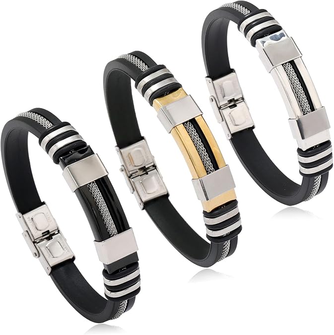 Randarch Titanium Wristband, Oveallgo Apus Ion Therapeutic Lympunclog Titanium Wristband Adjustable Lymphatic Magtherapy Sugarfirm Prostapower Bracelet Outdoor Sport Band for Men Women