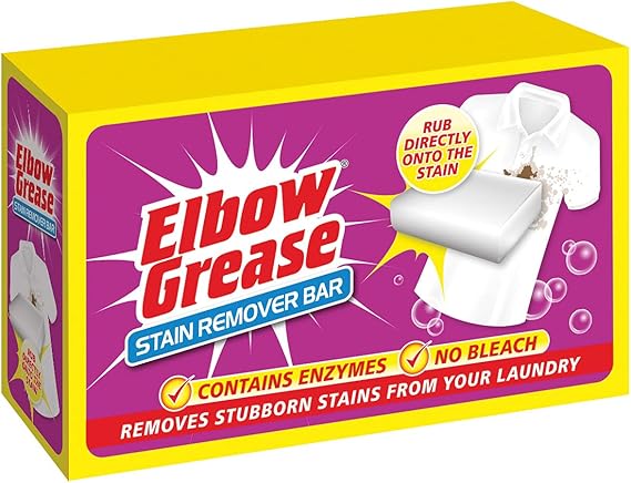 Elbow Grease Stubborn Stain Remover Bar (100g Bar) | Removes Stubborn Stains From Laundry | No Bleach