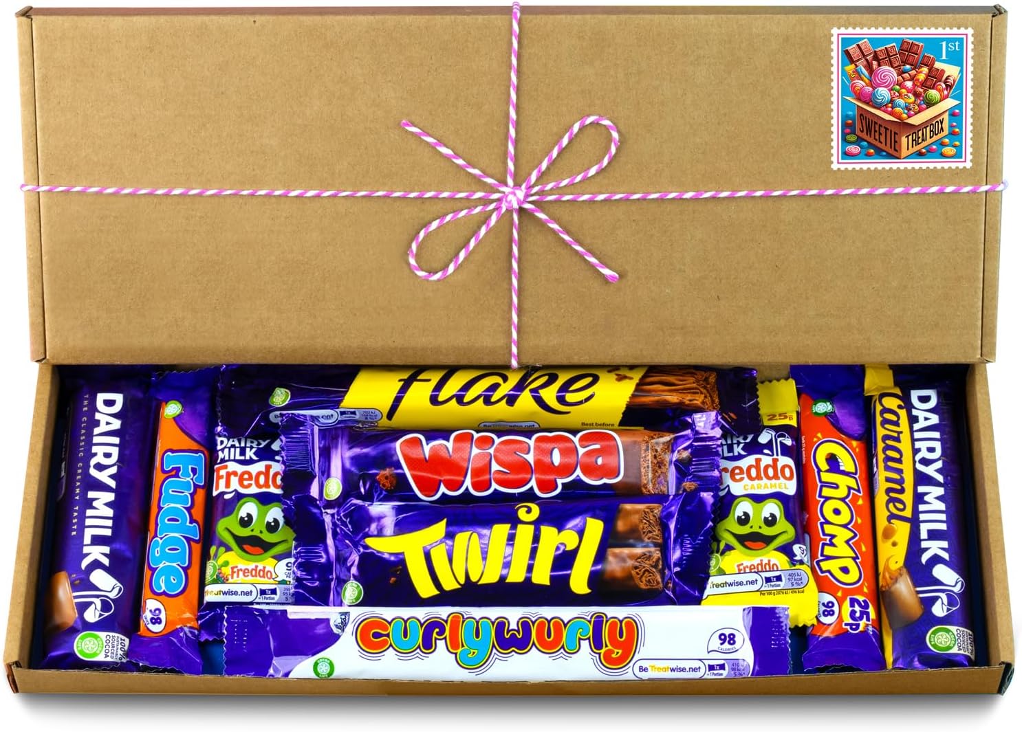 Chocolate Hamper, Letterbox Chocolate Gift Box of 10 Fullsize Dairy Milk Chocolate bars, Ideal Gifts For Women &amp; Gifts For Him