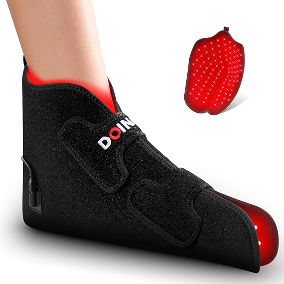 Doinart Red Light & Infrared Therapy for FeetInfrared Light Therapy Feet for Neuropathy Shoe Wraps Toes & Ankle, Infrared Foot Therapy with Pulse Mode