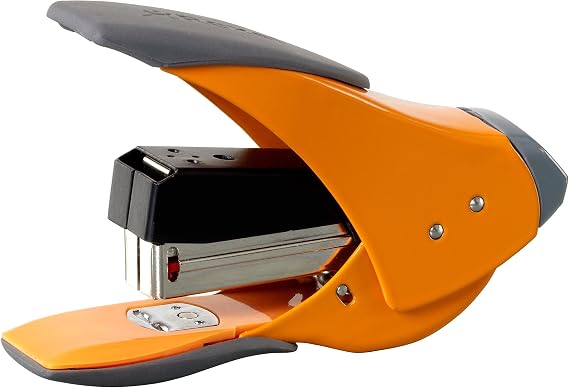 Rexel Easy Touch 20 Quarter Strip Stapler 18mm Throat Depth Orange (20 Sheet Staple Capacity)