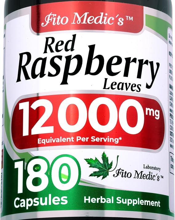 FITO MEDIC'S Lab Red Raspberry Leaf | 180 Capsules | Raspberry Leaf Capsules