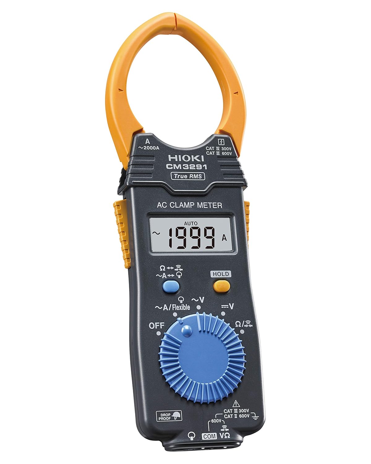HIOKI CM3291 Clamp Meter, Clamp Tester, AC Current, ACDC Voltage, Resistance, Conduction, Compact, Made in Japan