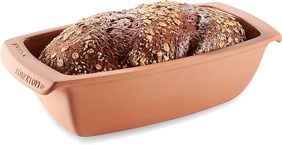 Romertopf Pane Clay Bread Form | Bread and Cake Baking Pan | 2.1 Quart Volume