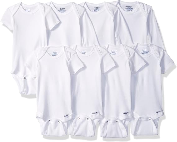 Gerber Baby Boys & Girls 8-Pack Short Sleeve Onesies Bodysuits