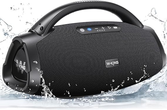 W-KING Portable Bluetooth Speaker, 330W Peak Loud Boombox Party Outdoor