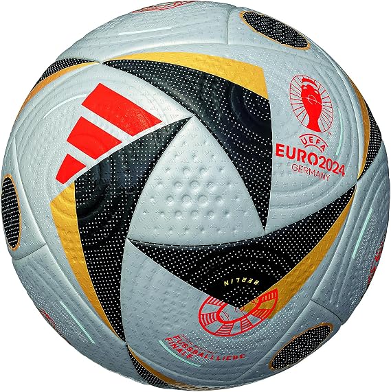 Adidas UEFA EURO2024 Official Match Ball Fußball-Liebe Soccer Ball, Certified Ball, Size 5 ball/Size 4 ball/Futsal Size 4 ball/Commemorative Mini Ball