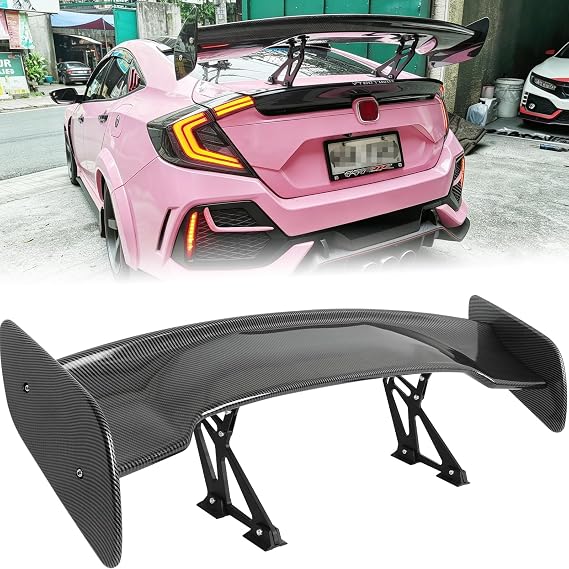 DREAMOTOR 47 Inch Spoilers for Cars Universal GT Rear Spoiler Rear Trunk | Adjustable Spoiler Wing Compatible with Mazda Miata Chevy Corvette Camaro Nissan Lexus Toyota Honda Civic Ford Mustang Scion