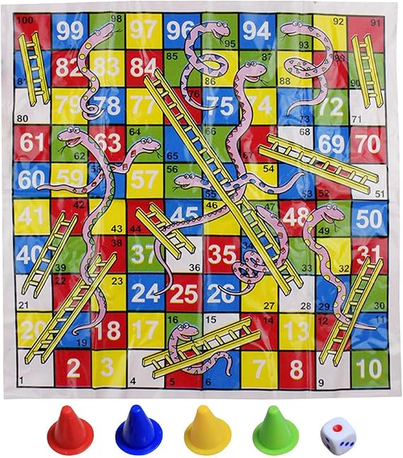 Snakes Ladders Board Game Chess, Folding, Fun, Toy