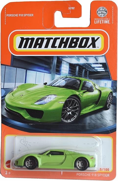 Matchbox Porsche 918 Spyder, Green 45/100, HVL61
