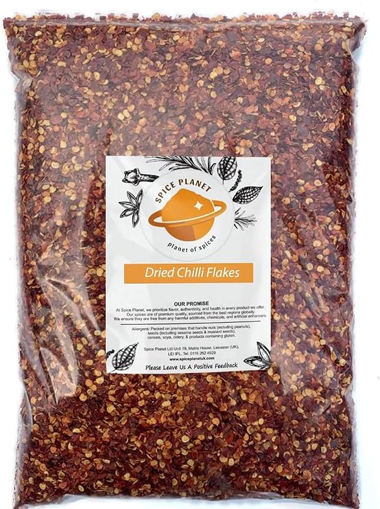 Chilli Flakes | Red Chilli Flakes Indian Premium Quality by Spice Planet® 50g-950g (90, Grams)