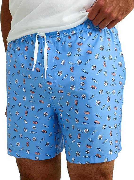 HUK Men's Pursuit Volley Pattern, Quick-Dry Swim Shorts for Men