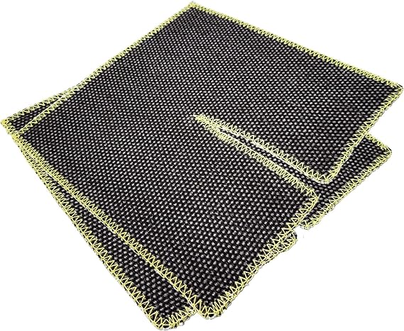 2 Pcs Soldering Mat Plumbers Brazing Pad Wrap Around Pipe Design for Heat Insulation Flame Retardant Welding Protection 25x25cm Each