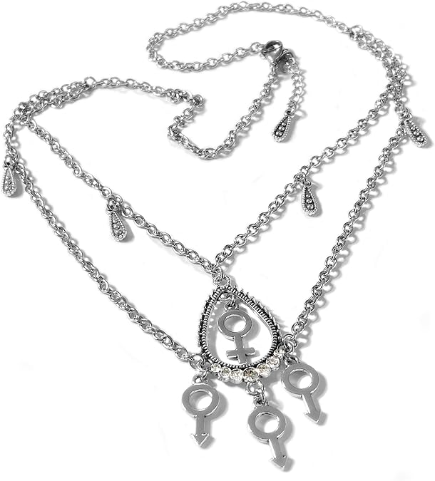 MFM Symbols Anklet Bracelet and Necklace Jewelry - Hotwife, Hot Wife, Swinger, Queen of Spades, BBC, QOS, Threesome