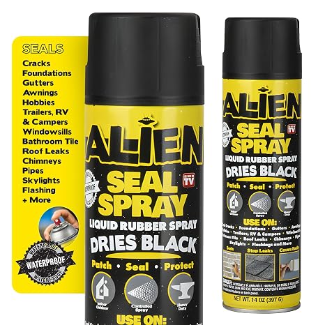 EMSON Liquid Sealant Spray - Dries Black