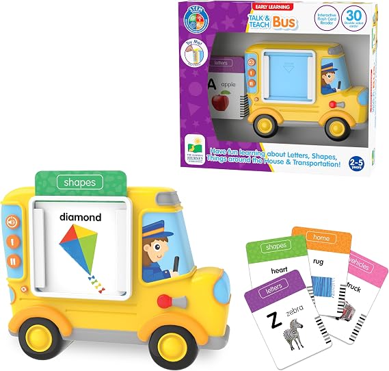 The Learning Journey: Talk & Teach Bus - Have Fun Learning About Letters, Shapes, Things Around the House & Transportation - Award Winning Toys