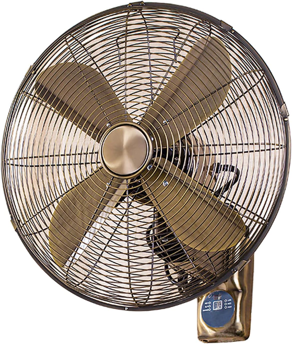 Industrial Wall Mounted Fan with Remote Control - Oscillating Cooling Fan - 3 Speed Adjustable Fan - Bedroom Greenhouse Gym Office Garage, SilverSilver-18In500mm X 550mm X 300mm