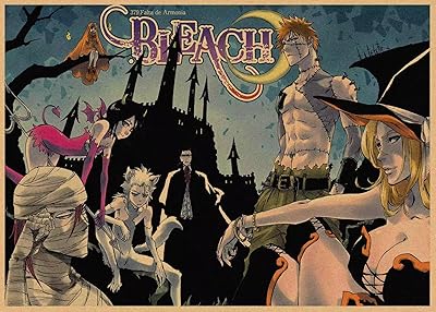 Anime Posters: Set Of 2, Manga Wall Art Posters for Bedroom, Anime Merch, Room Decor, Craft Paper Anime Wall Art, 12 x 17 Inches Unframed BLC-1