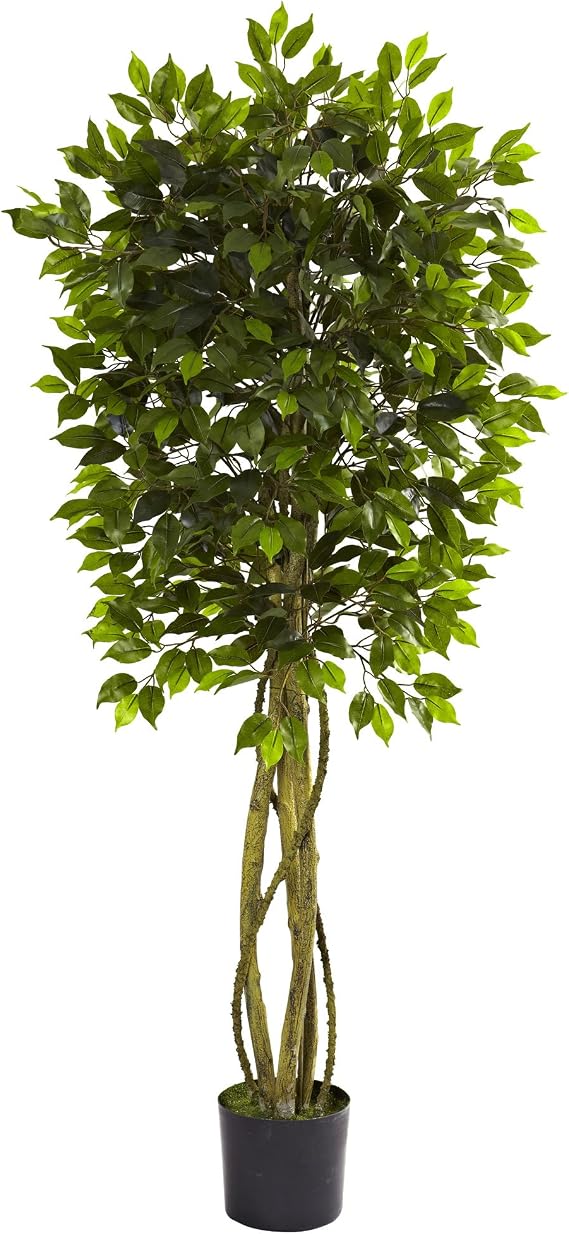 Nearly Natural 5.5ft. Ficus Tree UV Resistant (Indoor/Outdoor)