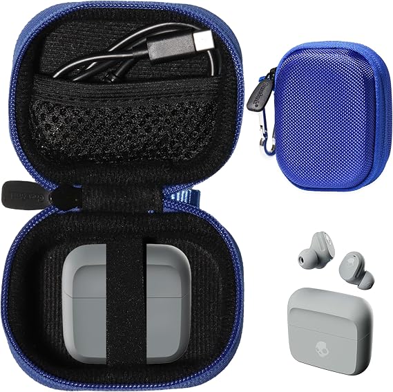 Case for Skullcandy Mod in-Ear Wireless Earbuds (Blue)