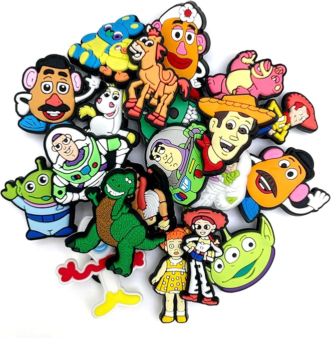 Lovelitlesix 20 35Pcs Shoe Decoration Charms for Sandals Decoration Cartoon Charms for Women Men
