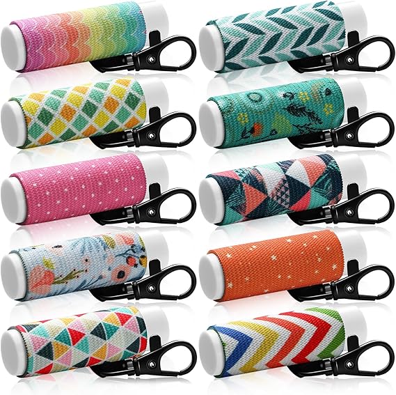 Sureio 10 Pack Lip Balm Holder Keychain Bulk Lip Gloss Keychain Gifts for Women Christmas Nurse