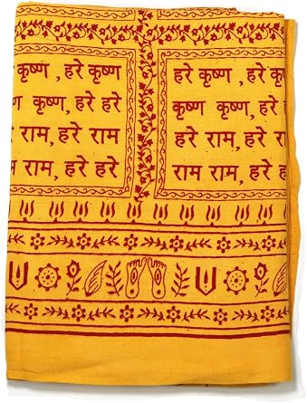 ASHIRWAD Rayon Cotton Mix Large Om Aum Scarf Shawl Wrap Light Weight Soft Hand Printed Yoga Prayer | AE000145-00